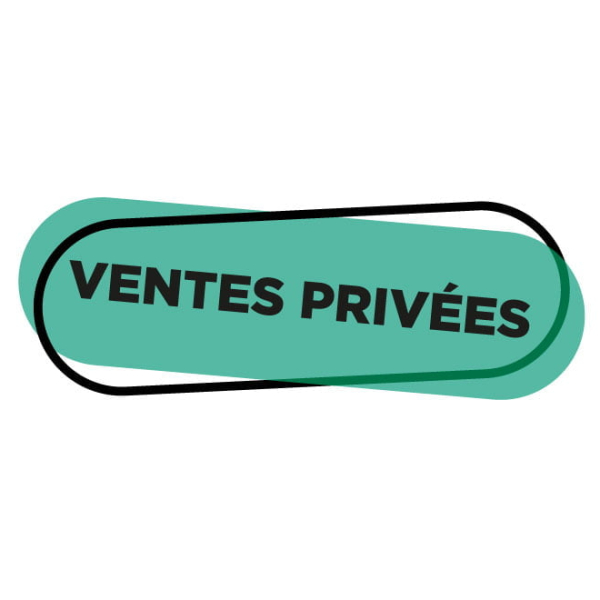 stickers vitrine ventes privées
