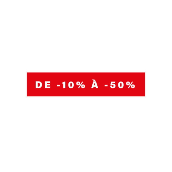 Bandeau réduction soldes rouge