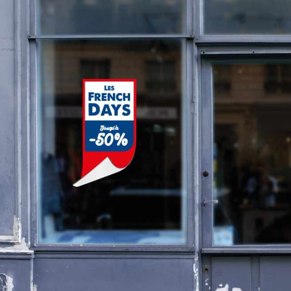 sticker French days promotions