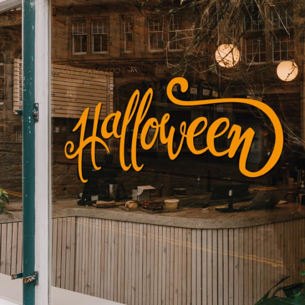 Sticker vitrine Halloween