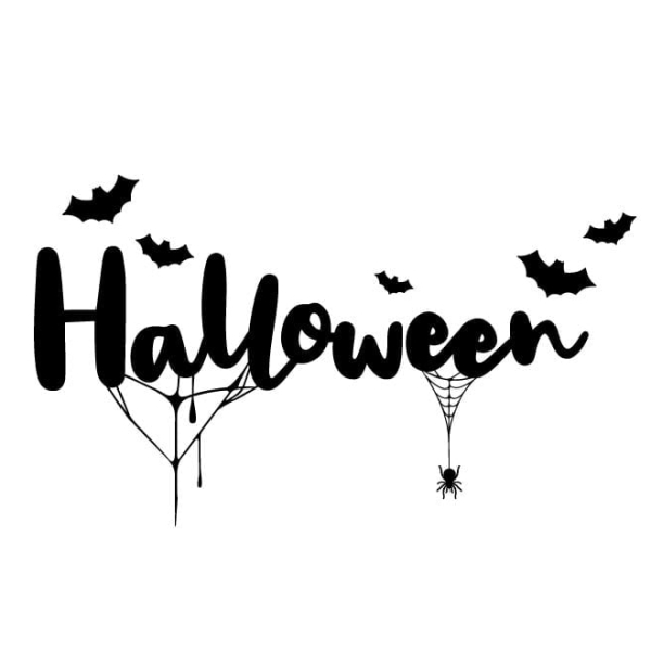 déco adhésif vitrine halloween