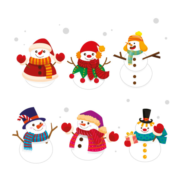 Sticker frise Bonhommes de Neige