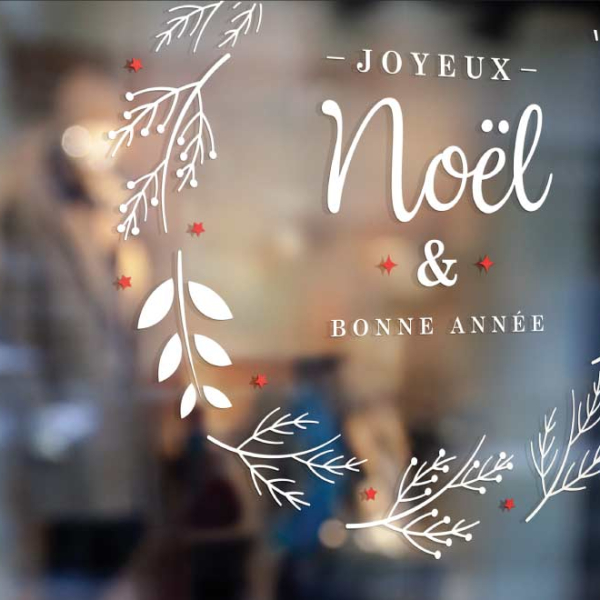 sticker couronne de noel