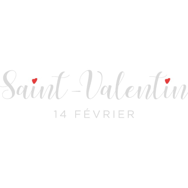 Sticker St Valentin vitrine