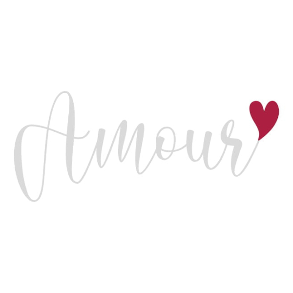 stickers vitrine st valentin mot amour et coeur