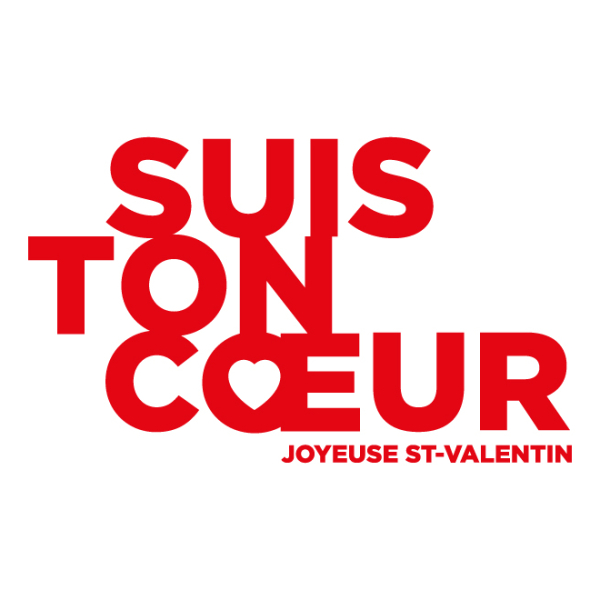 Sticker Suis ton coeur vitrine