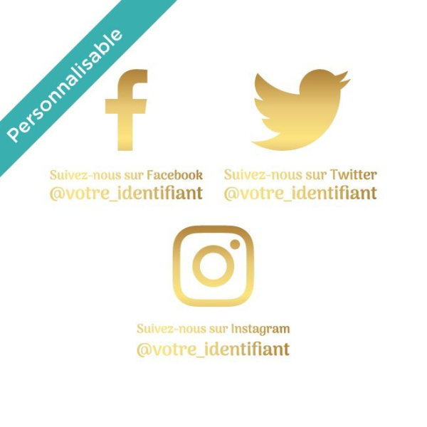 stickers réseaux personnalisables