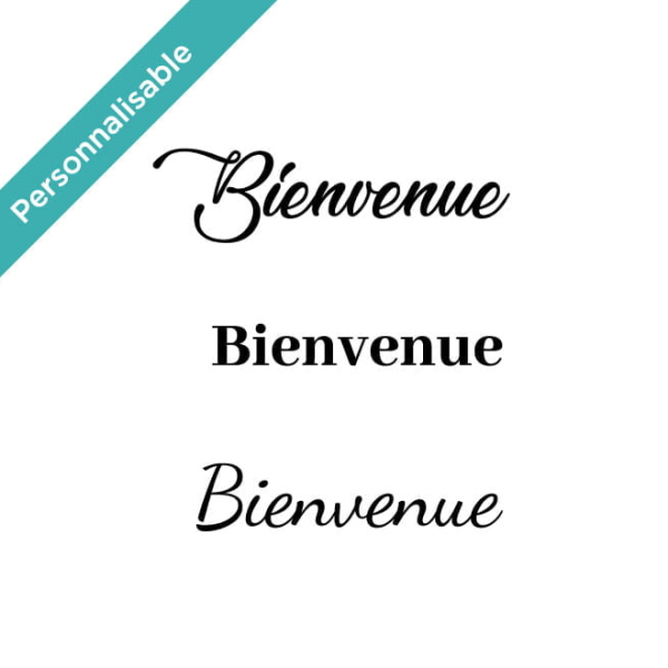 sticker bienvenue vitrine