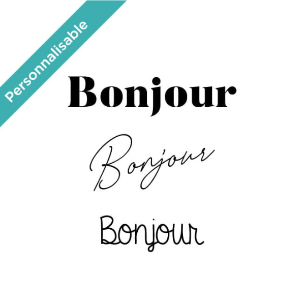Sticker Bonjour vitrine