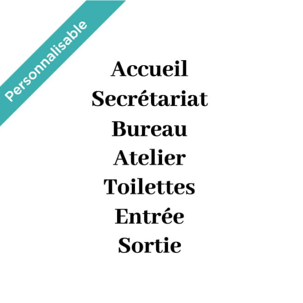 Stickers Signalétique Porte