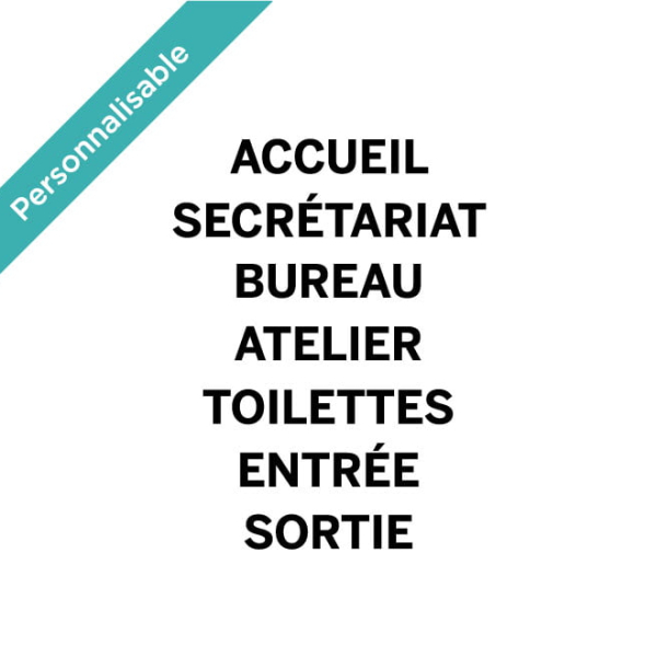 Stickers Signalétique Porte