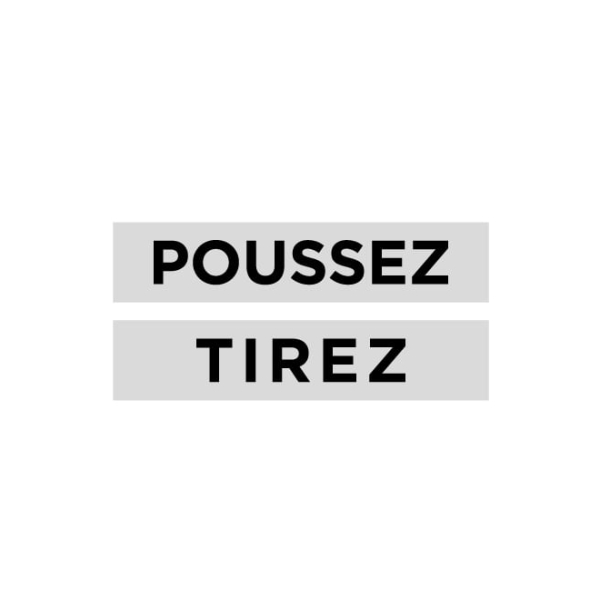 Stickers porte poussez tirez