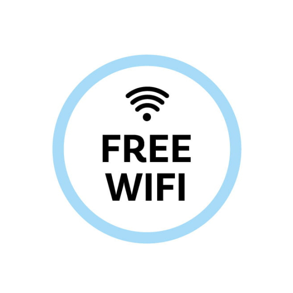 Stickers free wifi