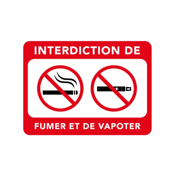Sticker Interdiction de Fumer
