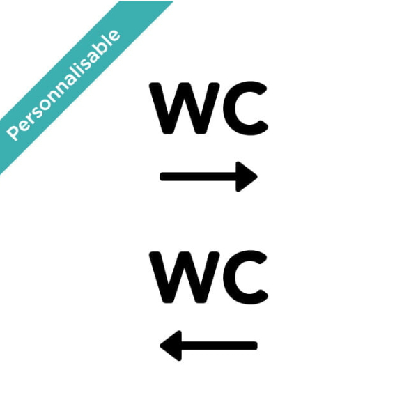 Sticker wc signalétique
