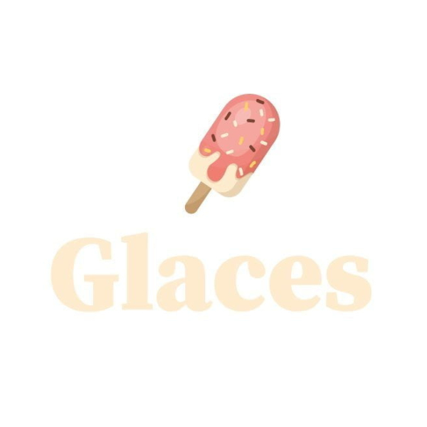 Sticker glaces vitrine