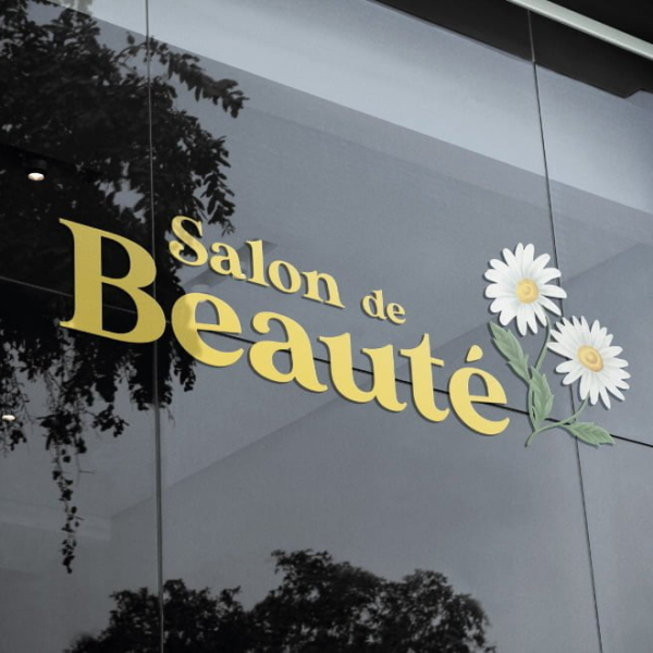 Sticker salon de beauté