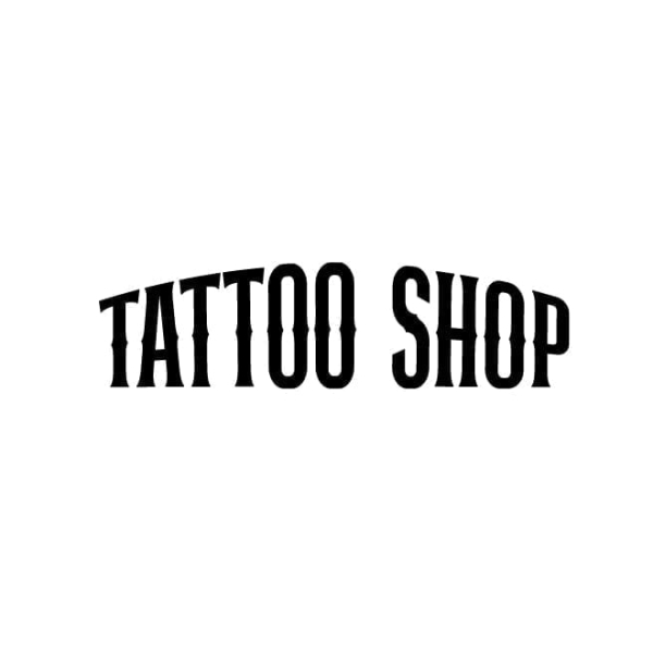 Sticker tattoo shop vitrine