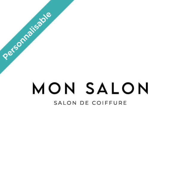 Sticker Salon Coiffure personnalisable