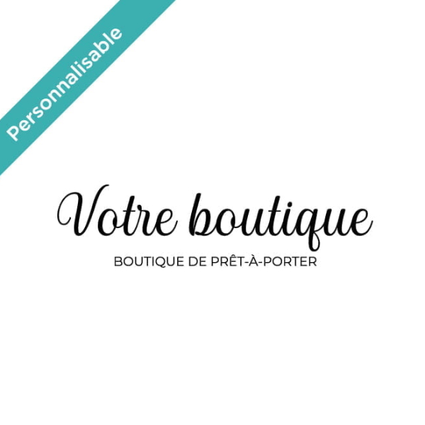 Sticker boutique personnalisable