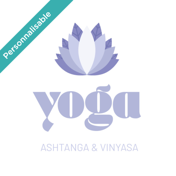 Autocollant yoga fleur de lotus