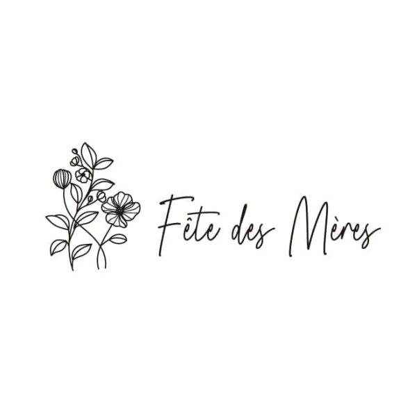 Stickers fête des mères fleurs