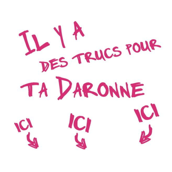 Stickers daronne vitrine