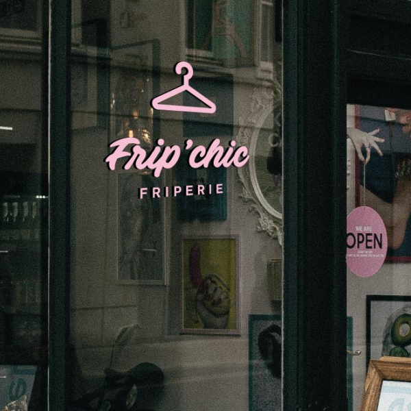 Stickers personnalisable friperie