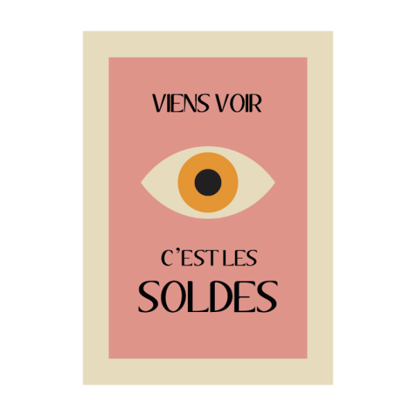 Affiche soldes tendance