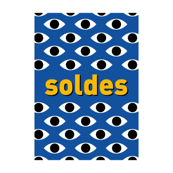 Affiche soldes magasin