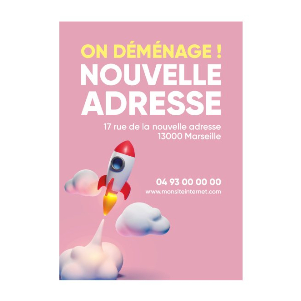 Affiche nouvelle adresse