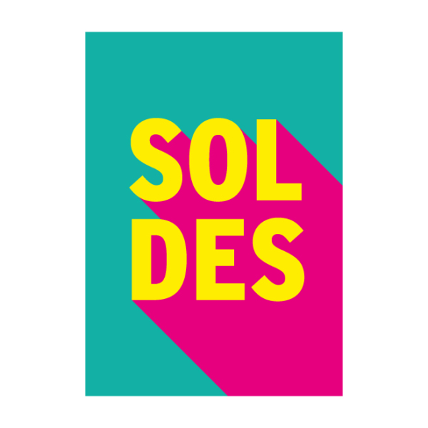 Affiche soldes originale