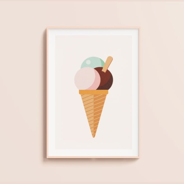 Affiche décoration glace