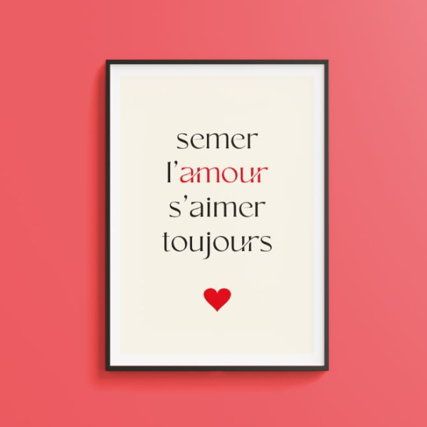 Affiche phrase décoration