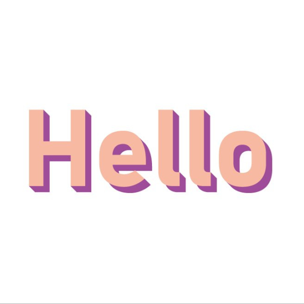 Stickers vitrine hello