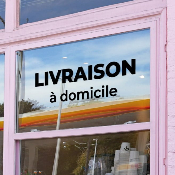 Sticker livraison à domicile