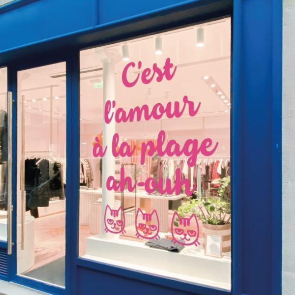 Sticker amour chanson