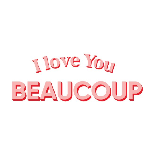 Sticker i love you beaucoup