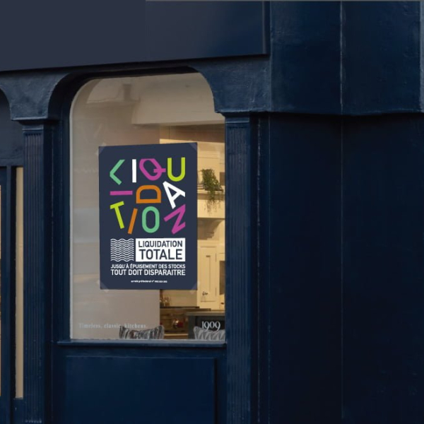 affiche liquidation totale