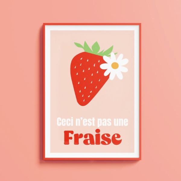 affiche fraise