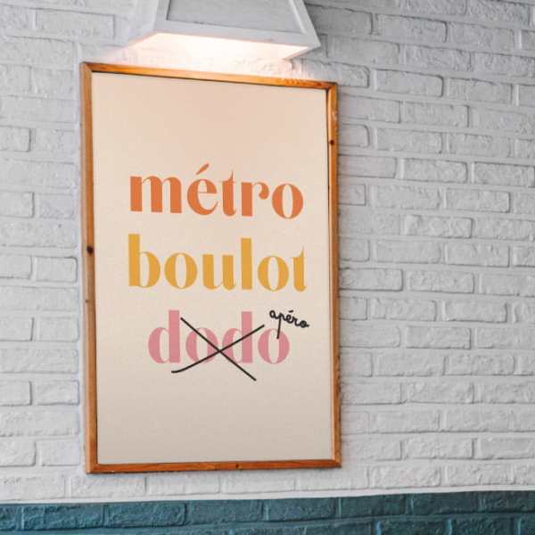 affiche humour décorative