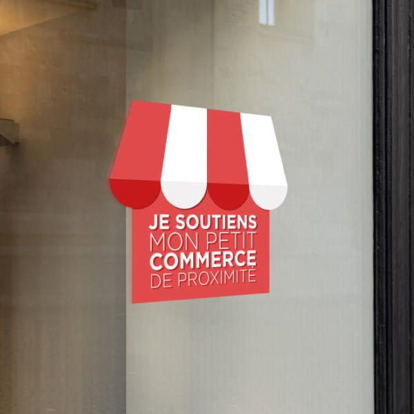 Sticker commerce de proximité