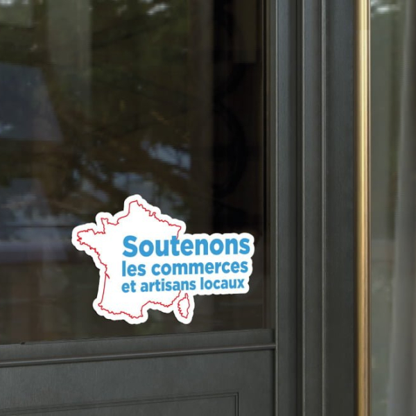 Sticker soutien commerces