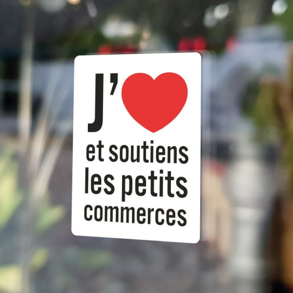Sticker soutiens commerces