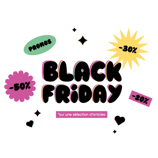 Stickers vitrine Black Friday