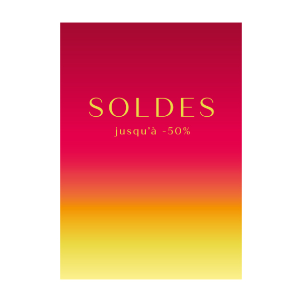 affiche soldes magasin