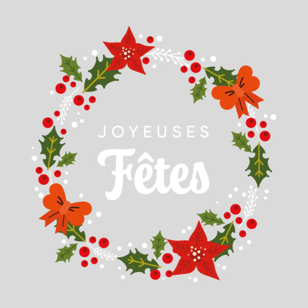 Stickers couronne joyeuses fêtes