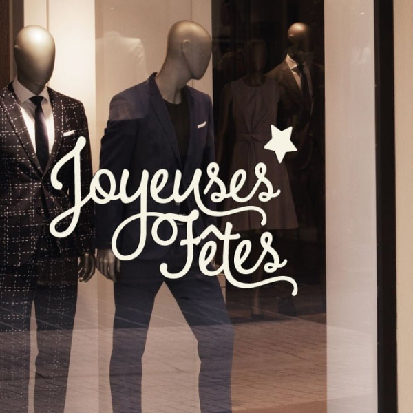 Sticker joyeuses fêtes