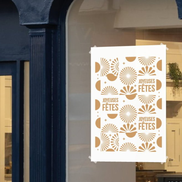 Affiche déco joyeuses fêtes