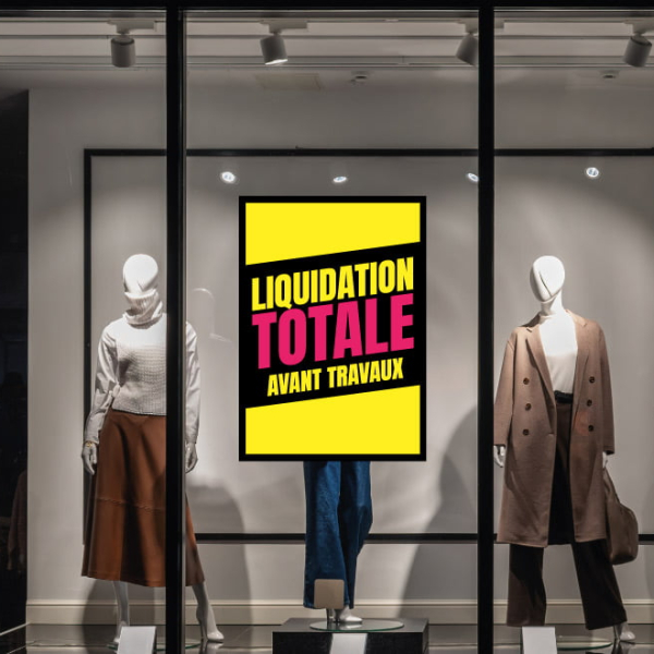 affiche liquidation avant travaux